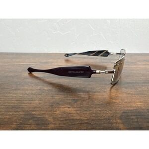 Jean Paul Gaultier 56-0091 Vintage Sunglasses Silver Rectangular Made in Japan